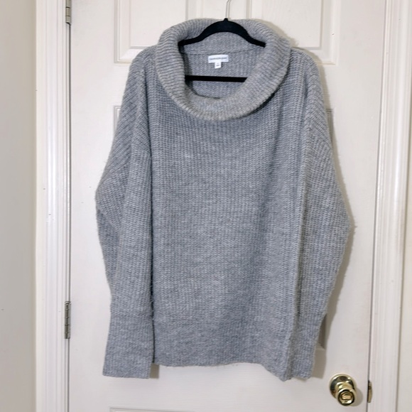 CALVIN KLEIN Women’s Gray Sweater Size Large Scoop Neck - Picture 1 of 7
